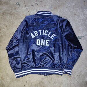 Vintage 'Augusta' navy varsity bomber jacket men's size L